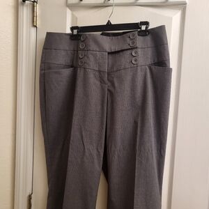 Lane Bryant Charcoal Wide Leg Capri Pants